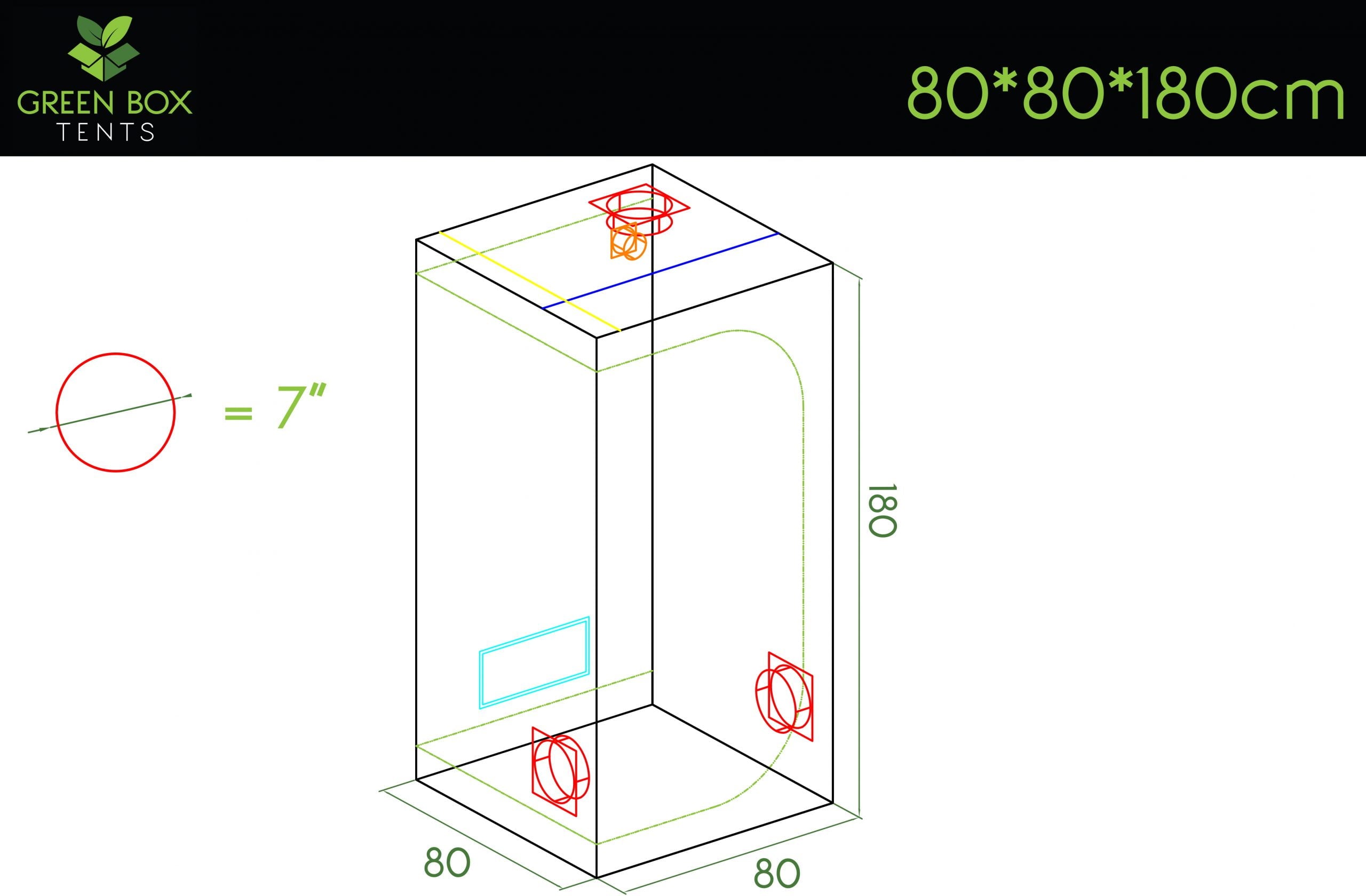 Green Box Tent 80 x 80 x 180