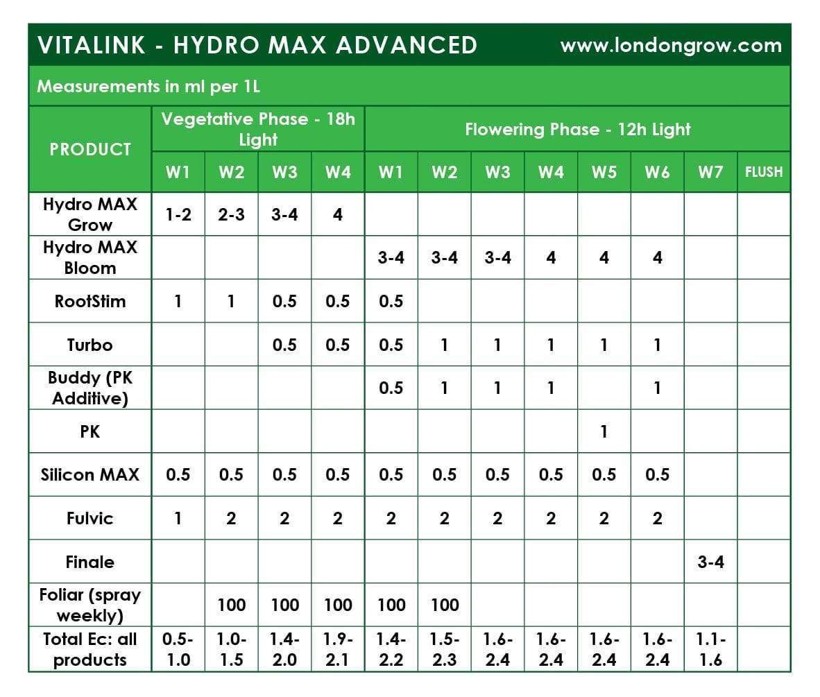 VitaLink Hydro MAX Bloom HW A&B