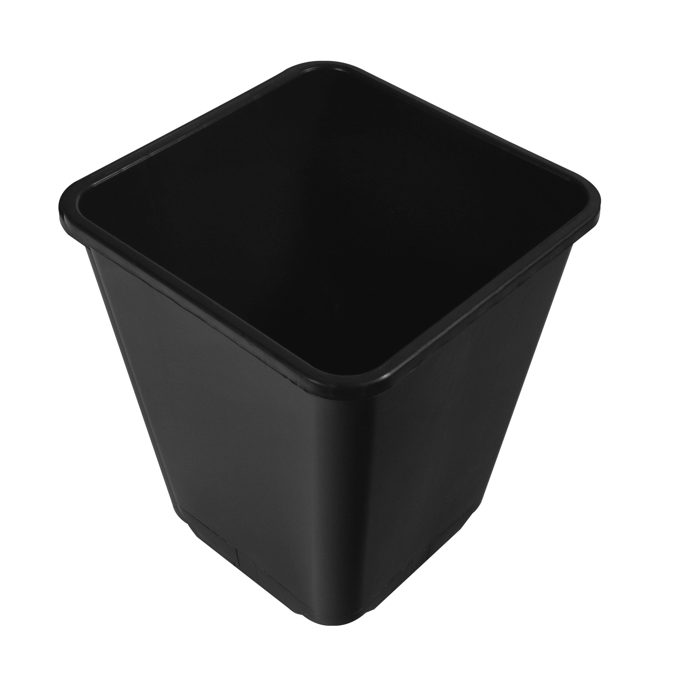 Square Black Plastic Plant Pots