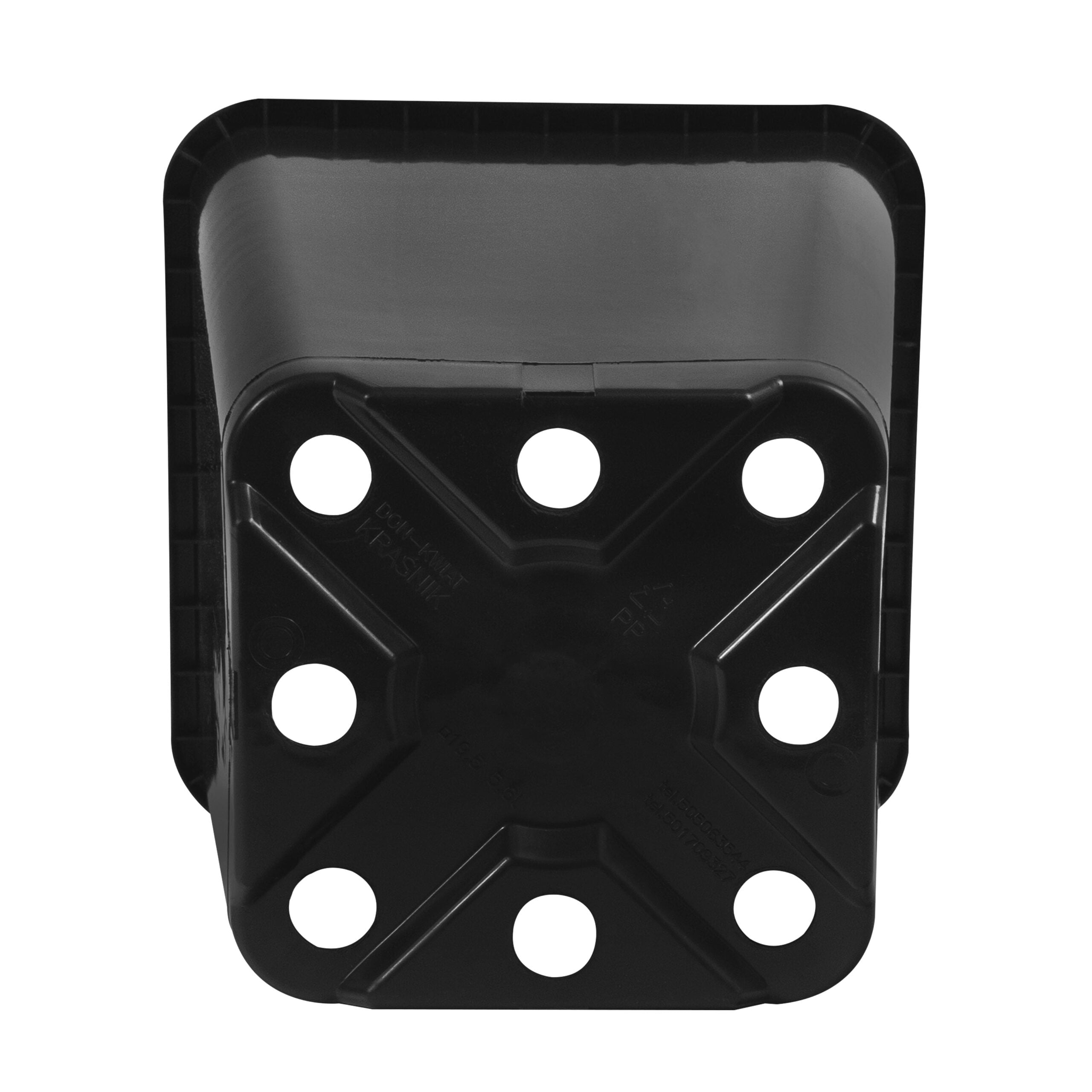 Square Black Plastic Plant Pots