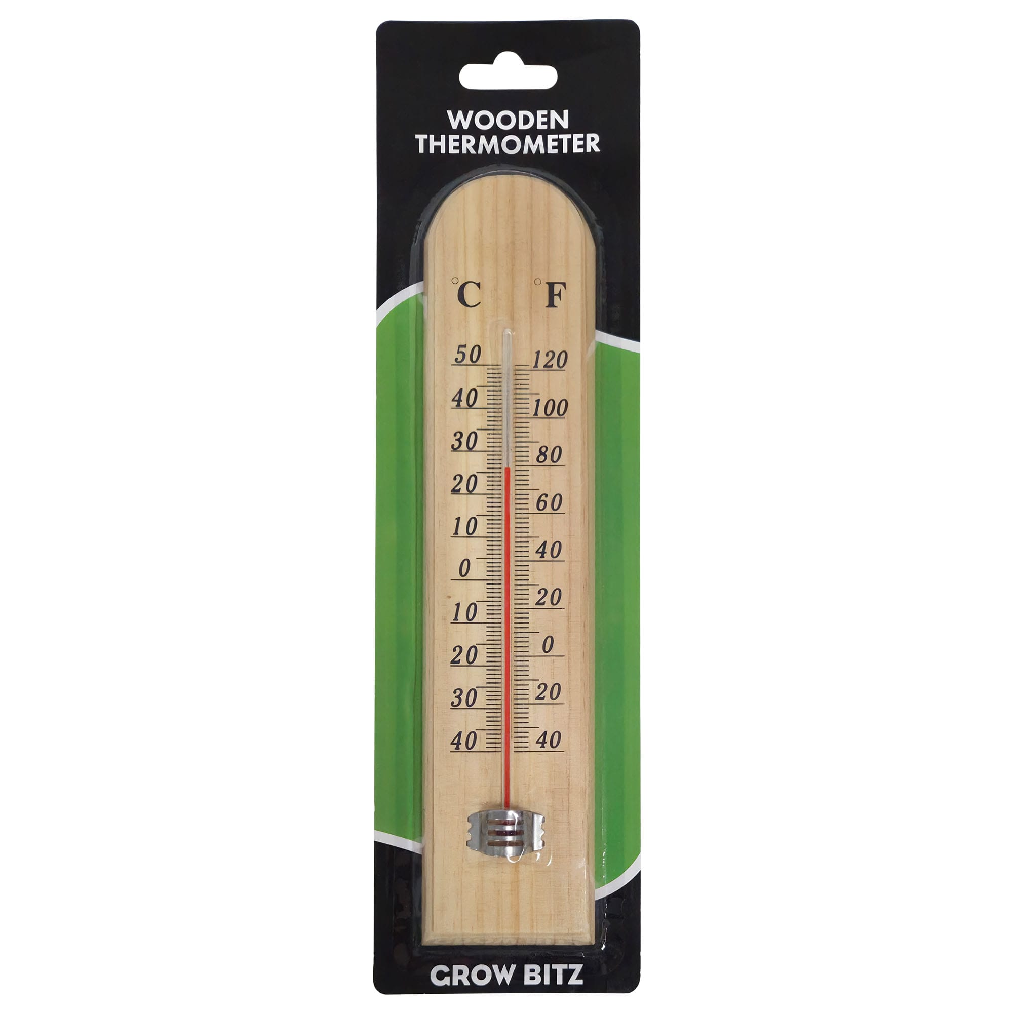 Grow Bitz Wooden Thermometer