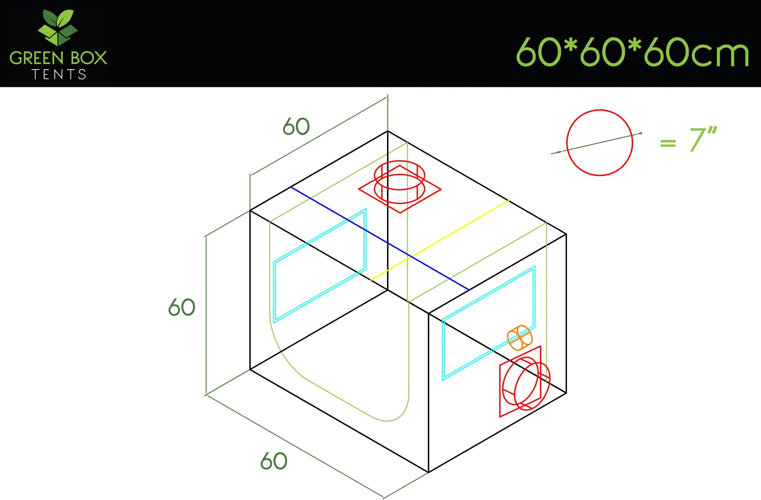 Green Box Tent 60 x 60 x 60