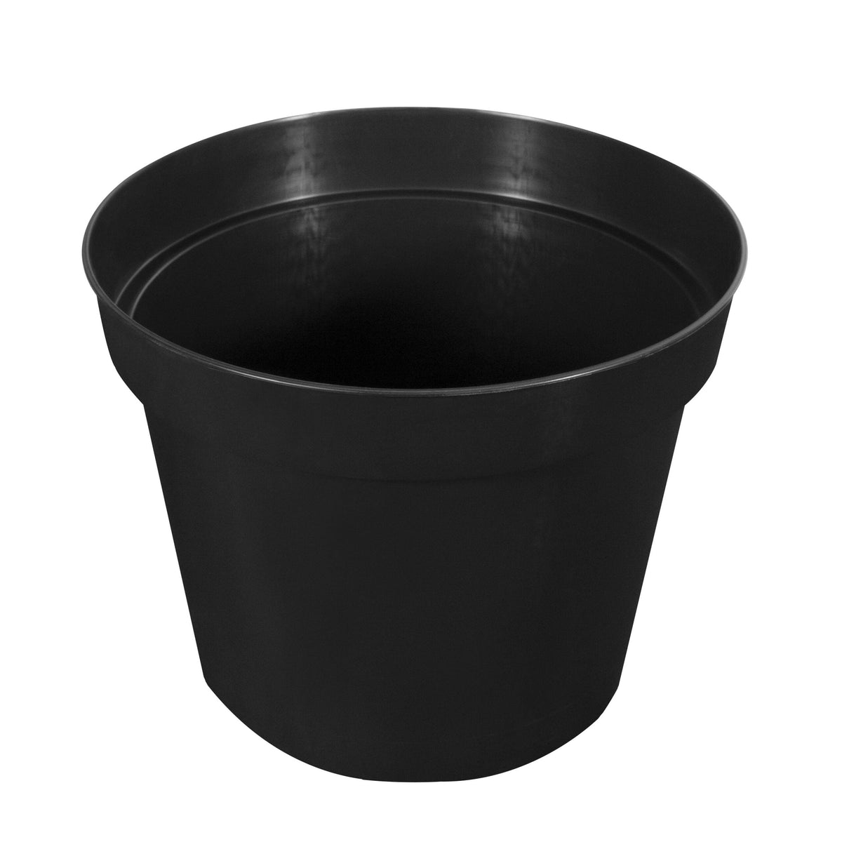 Round Black Plastic Plant Pots