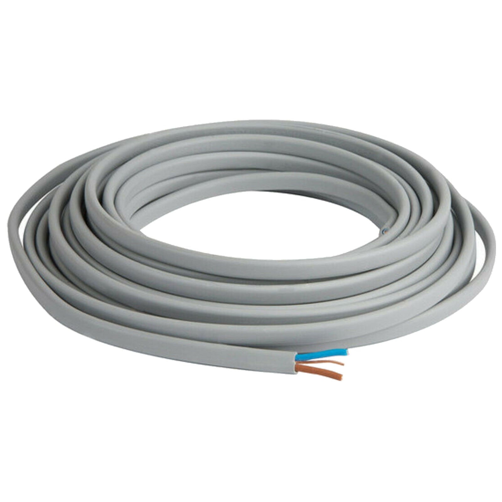 Grey Twin & Earth Electrical Wiring Cable Reel