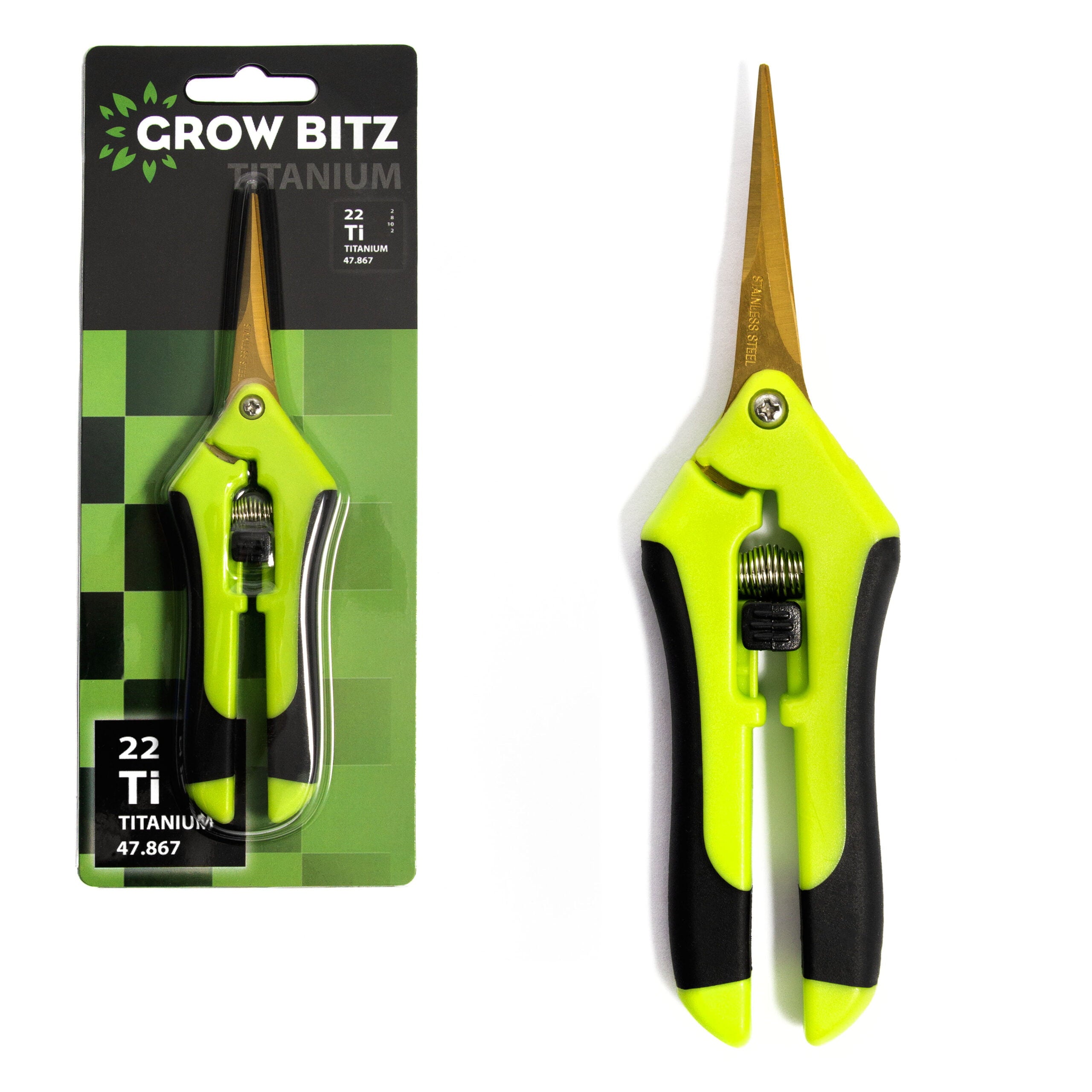 Grow Bitz Titanium Straight Scissors 